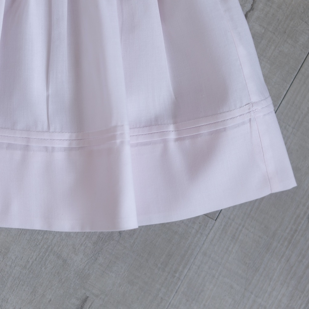Pink Heirloom Dress Hand Embroidery Feltman Brother/Friedknit Scalloped Rose NWT - Picture 6 of 9